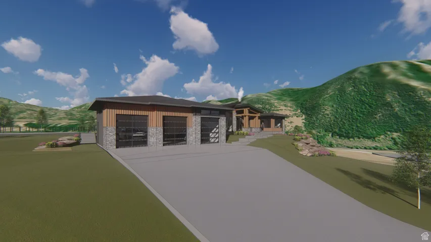 Rendering of the proposed home plans.