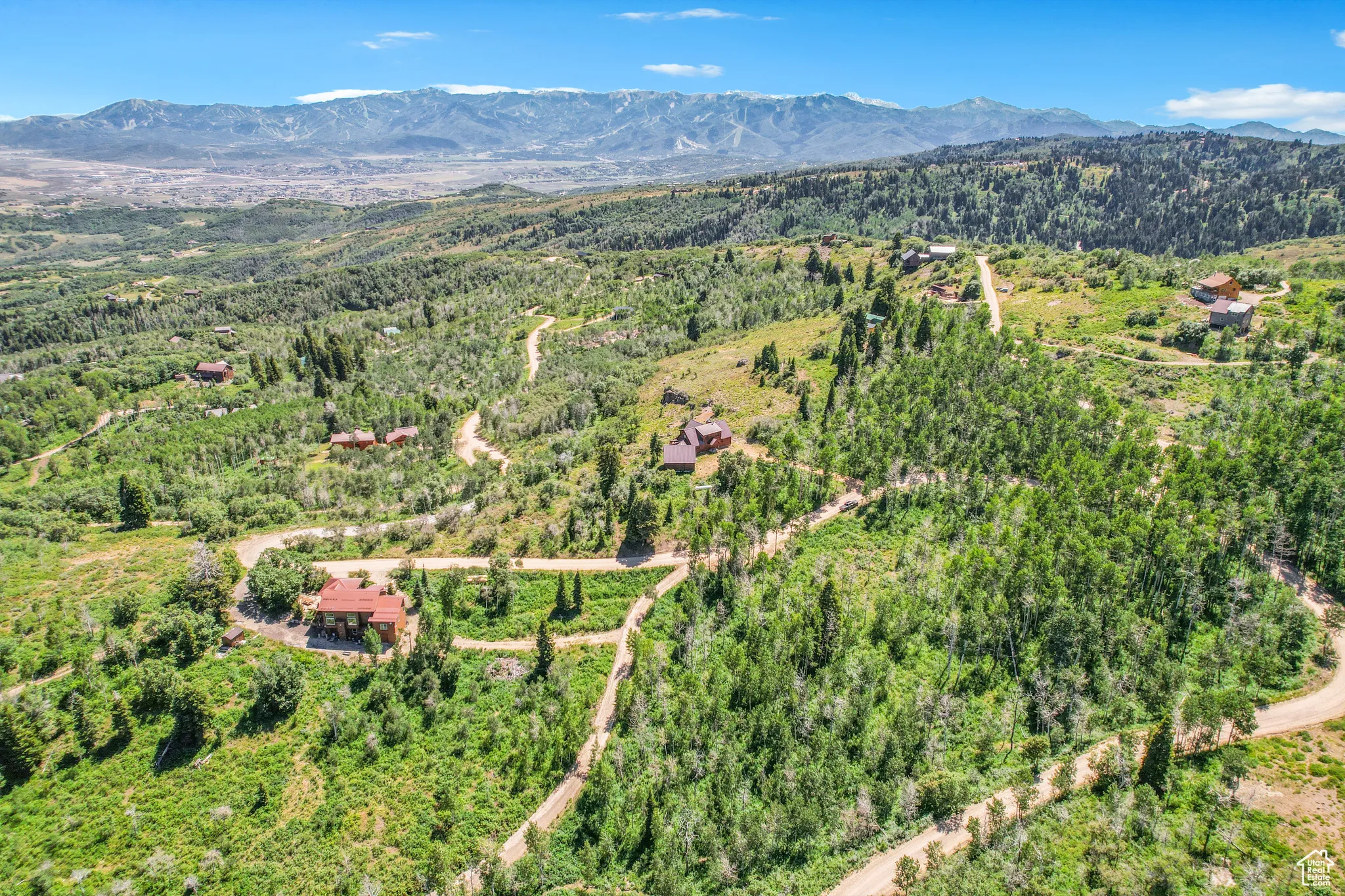 Bird's eye view of mountains
