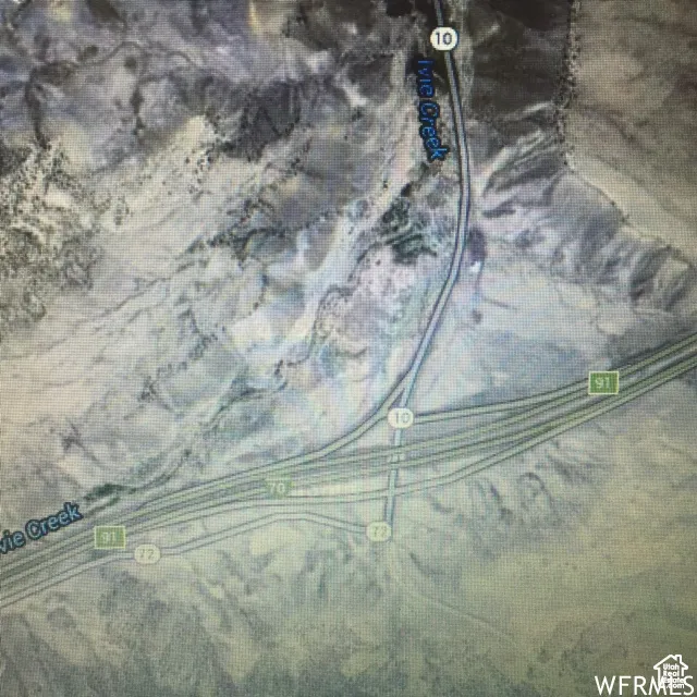 Aerial map of property and surrounding area