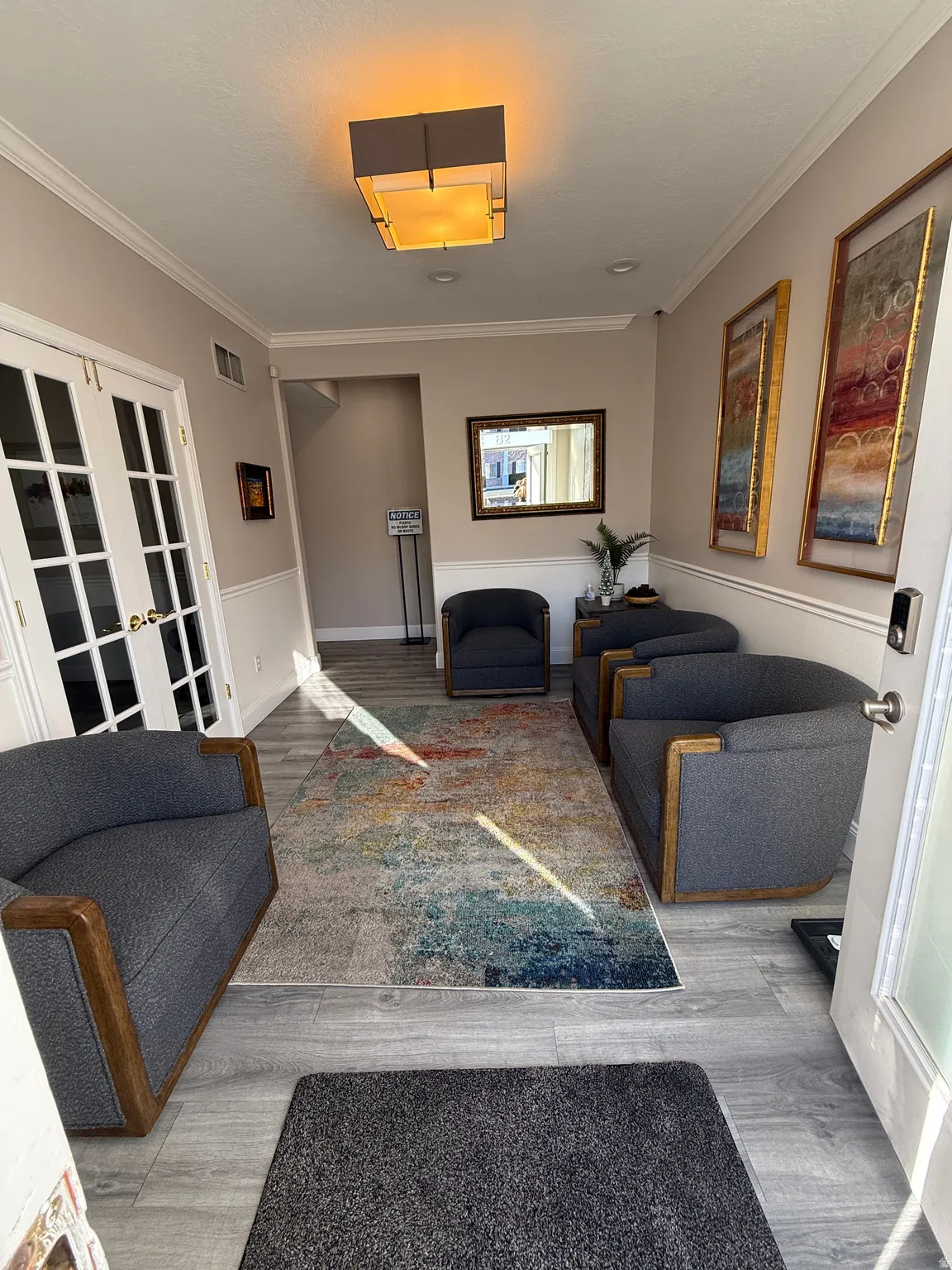 Community waiting room/ Sitting room located outside of community conference room