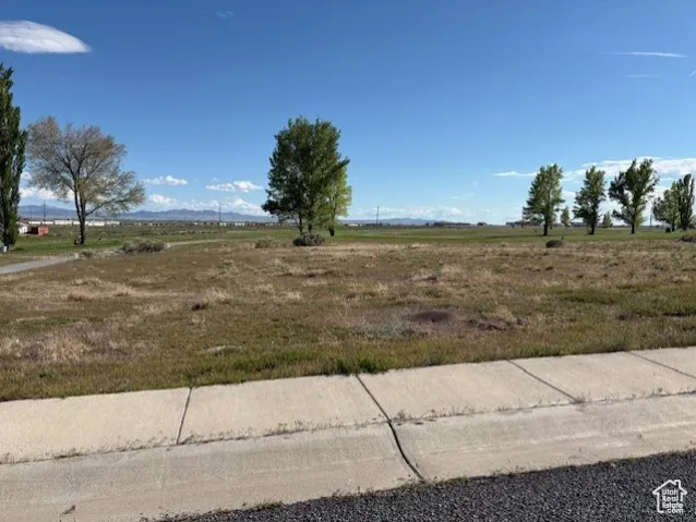 View of yard featuring a view of countryside