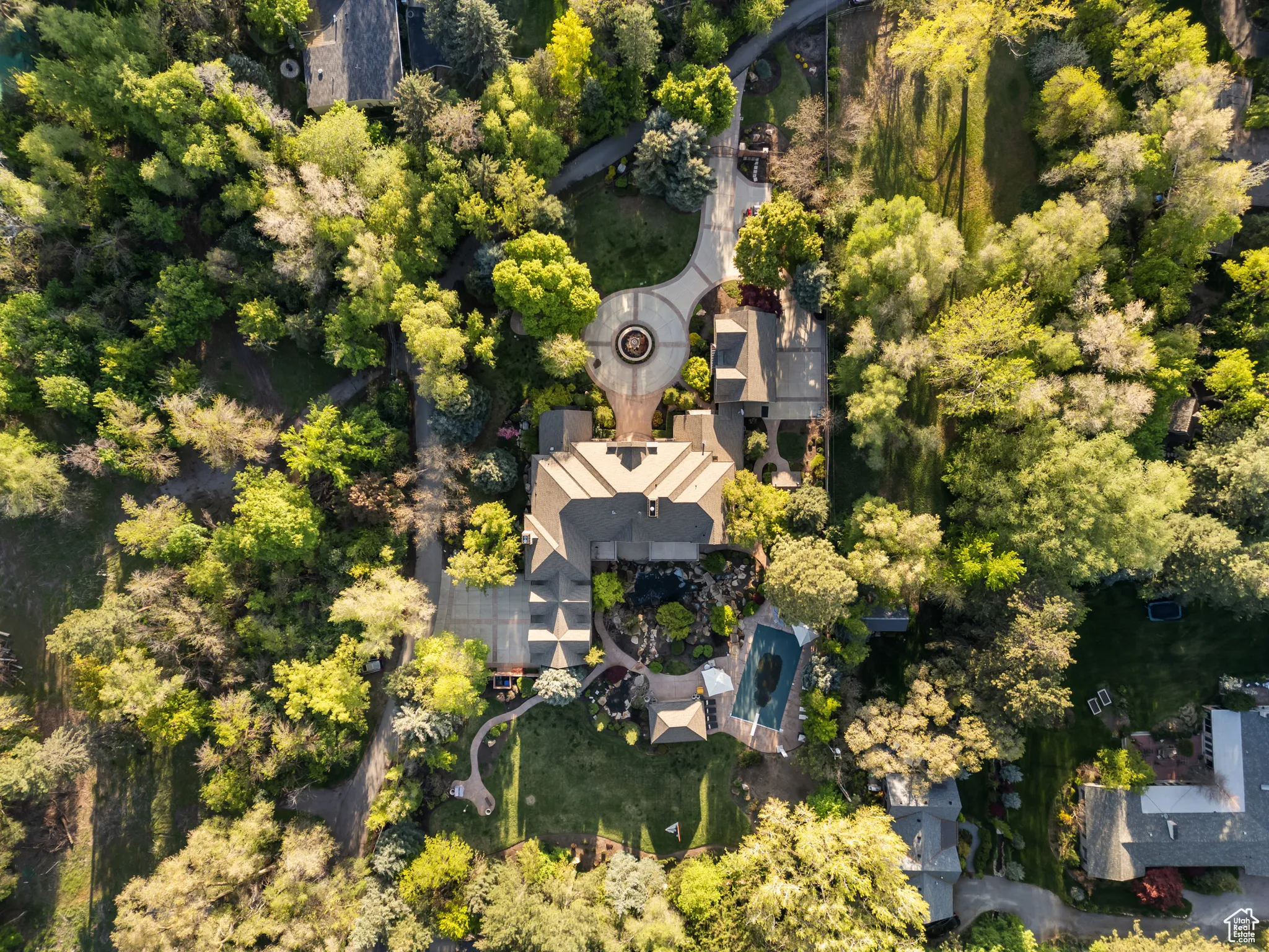 Aerial view of property's location