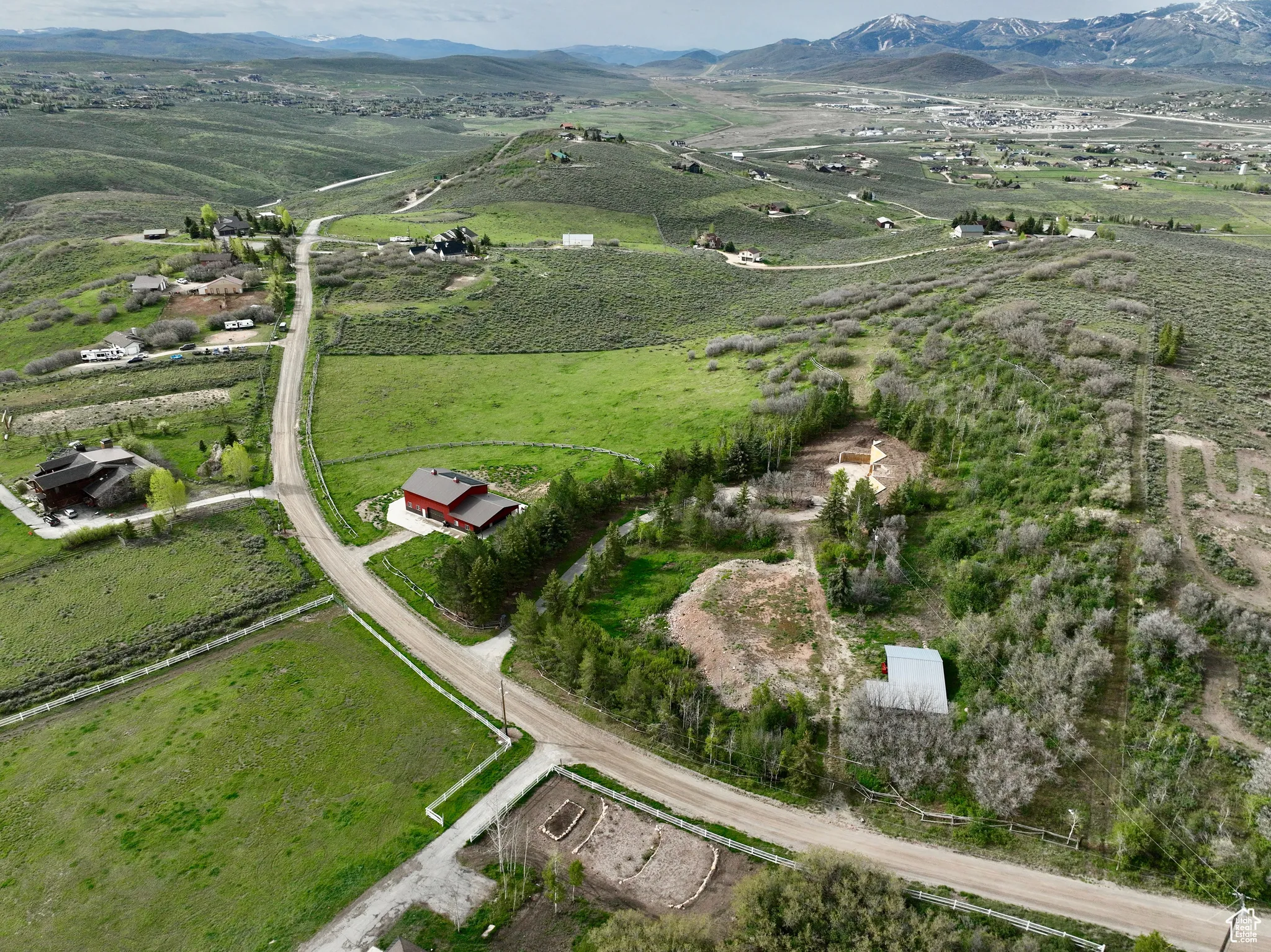 View of property location featuring rural landscape and mountains,12.48 Acres 8819 Highfield Road Park City, Utah 84098. Utilities at building site