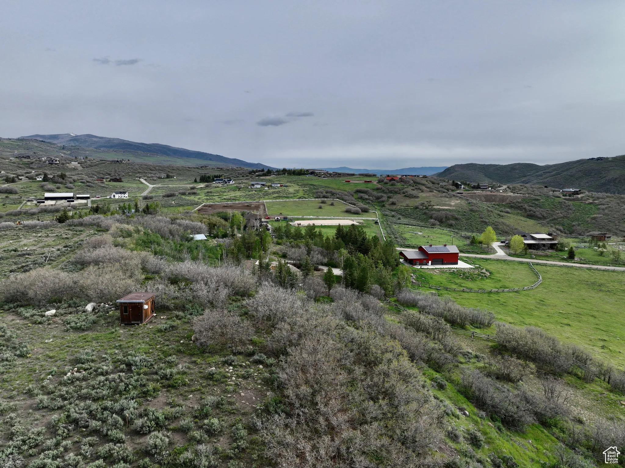 View of mountain backdrop featuring rural landscape 12.48 Acres 8819 Highfield Road Park City, Utah 84098. Utilities at building site