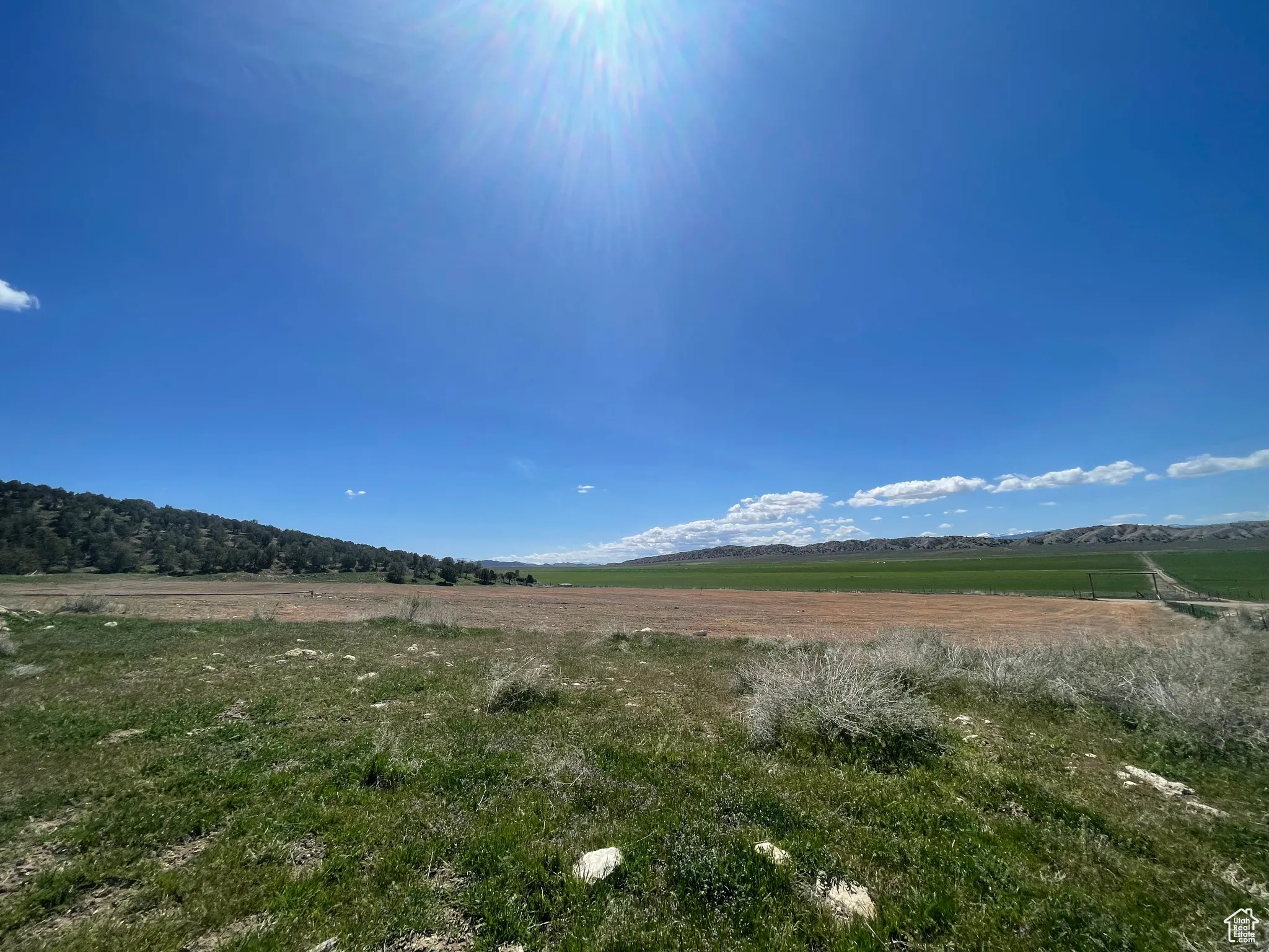 View of yard featuring a view of countryside