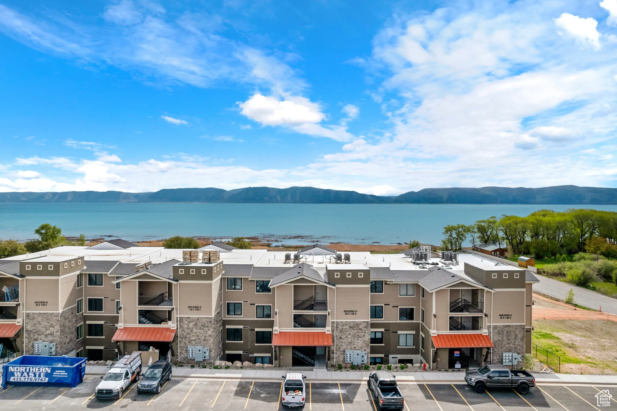 Water view with a mountain backdrop