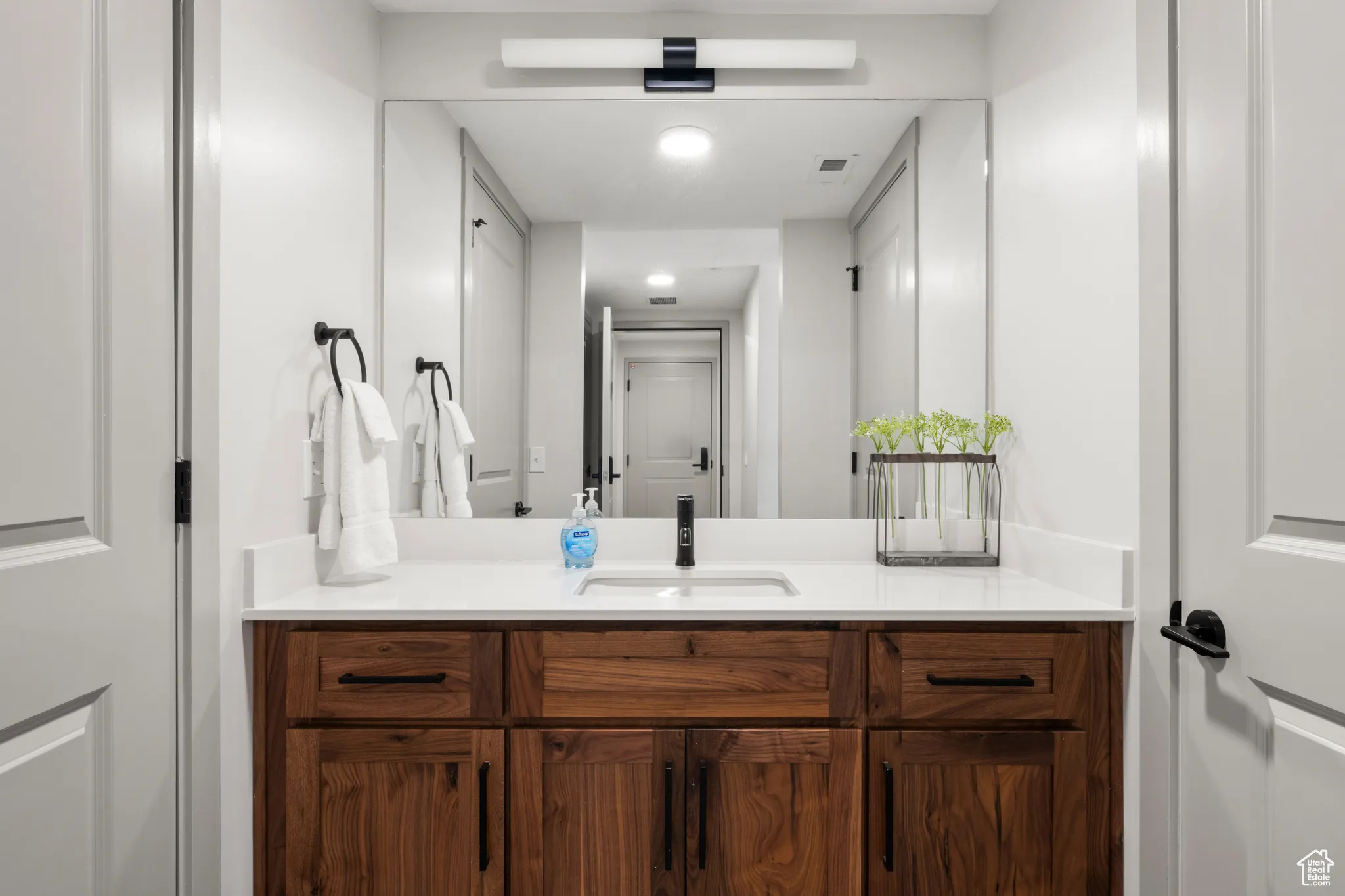 Bathroom featuring vanity