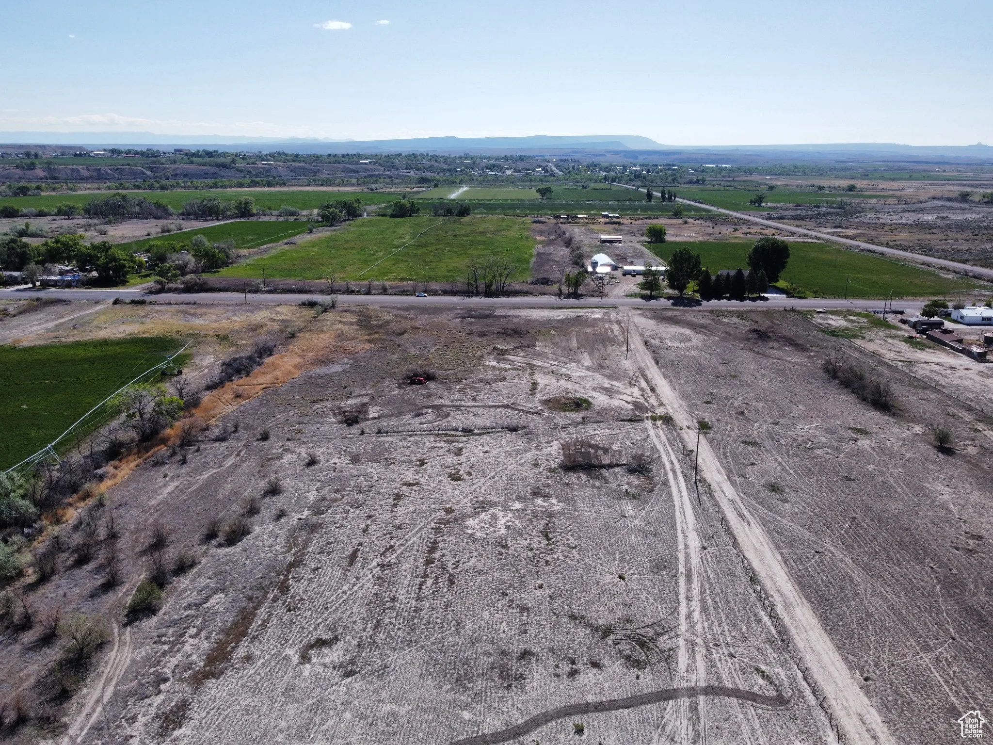 Aerial overview of property's location featuring rural landscape