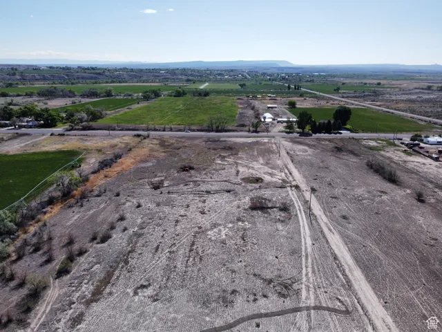 Aerial overview of property's location featuring rural landscape