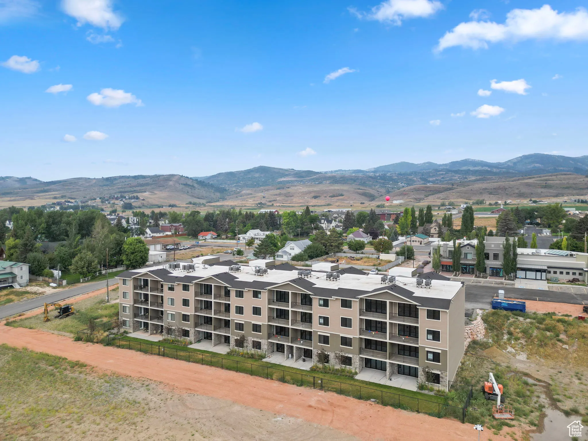 Drone / aerial view of mountains
