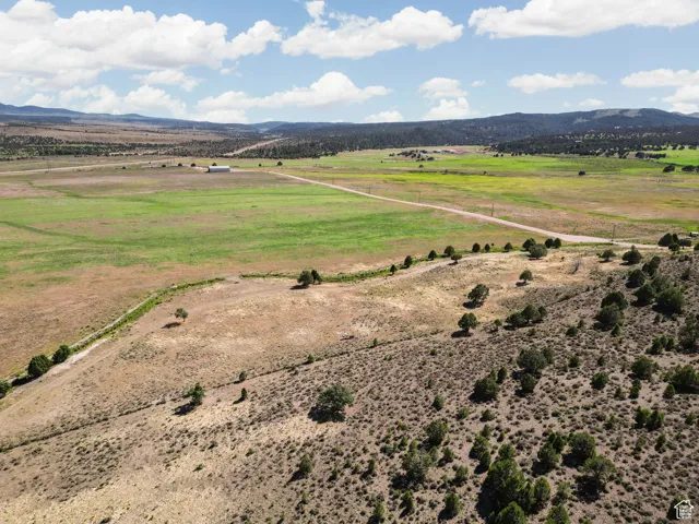 View of mountain background with rural landscape