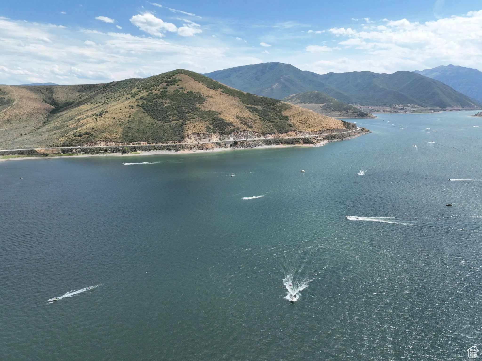 Water view with mountains