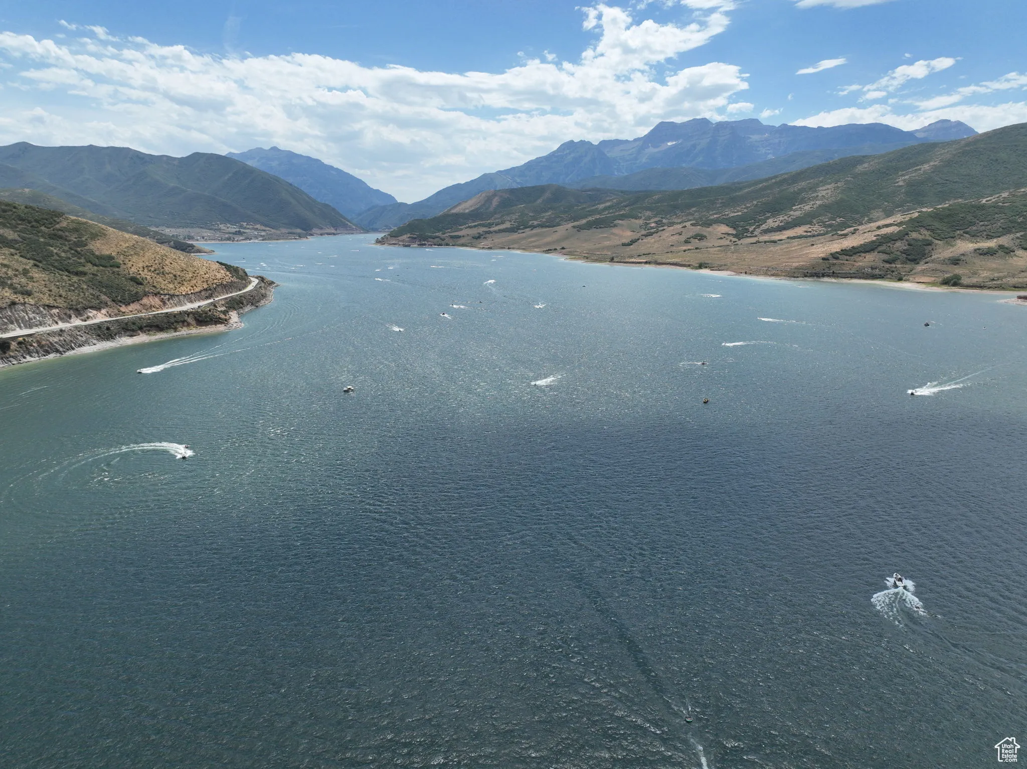 Water view featuring a mountainous background