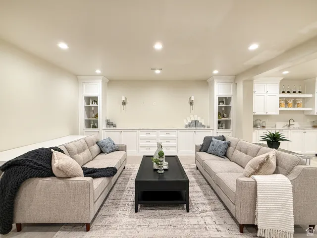 Downstairs family room