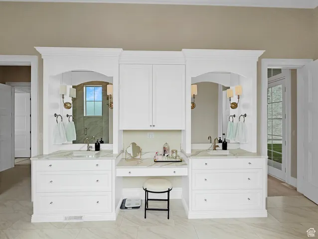 Full bath with vanity