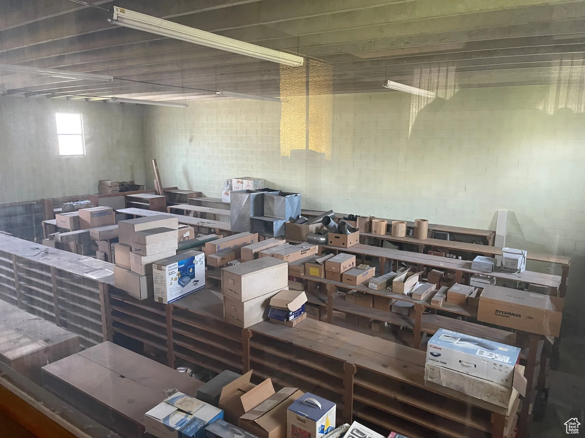 back storage area of warehouse/ retail