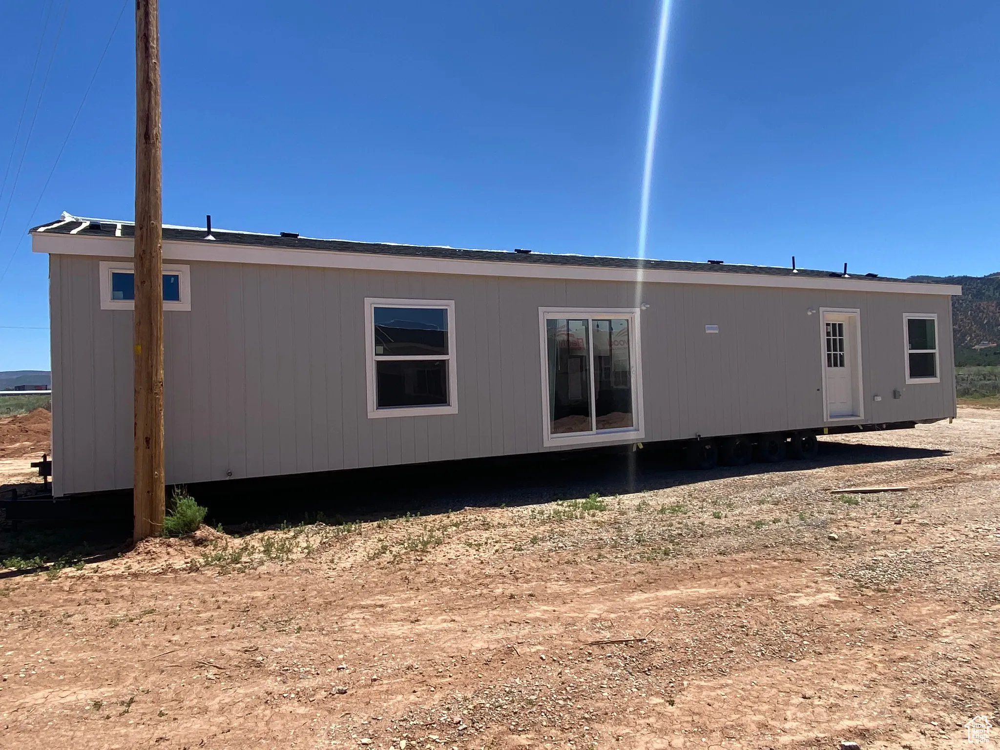 View of rear view of property