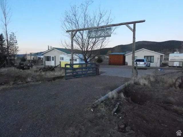 View of road with a mountain view