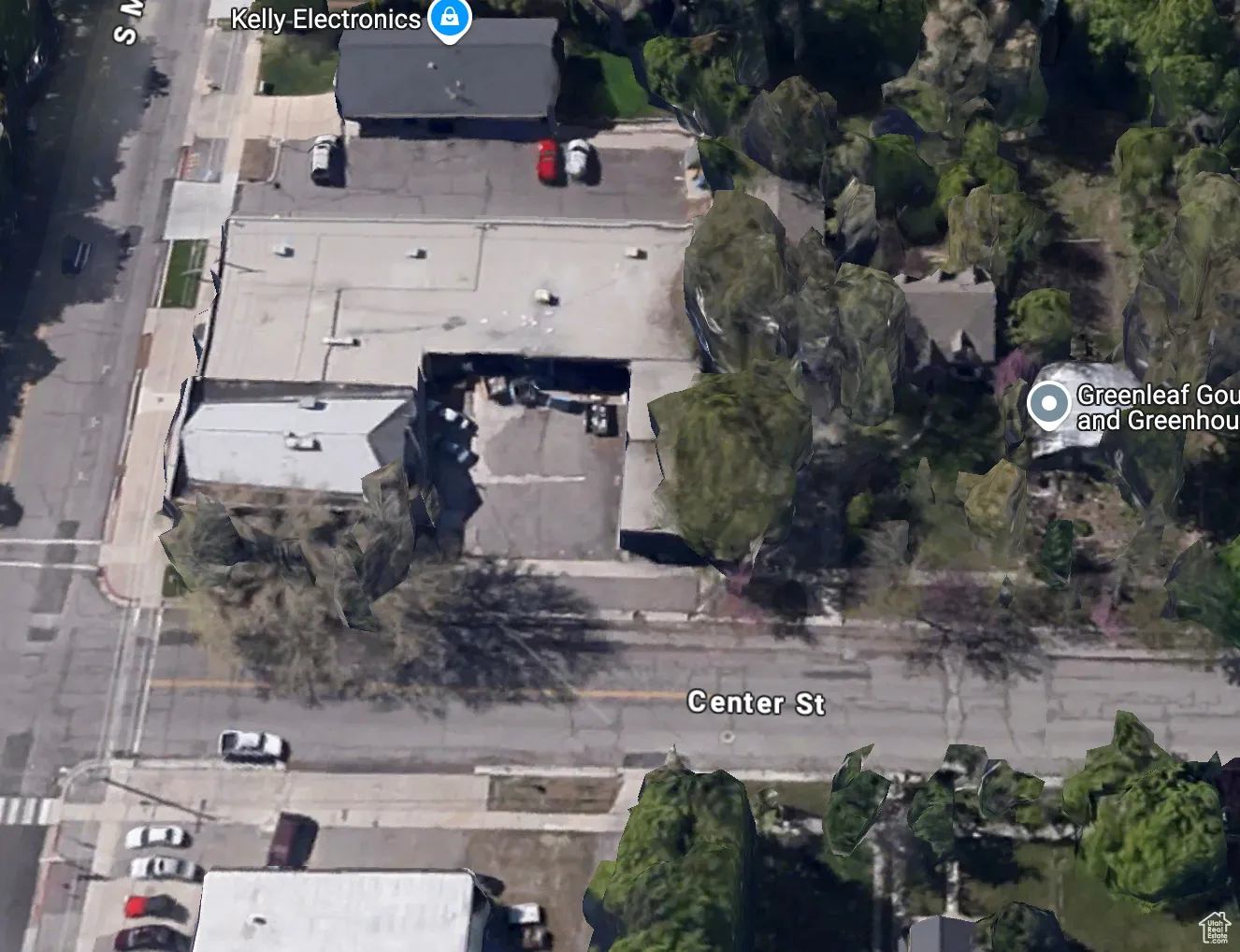 Aerial view of property's location