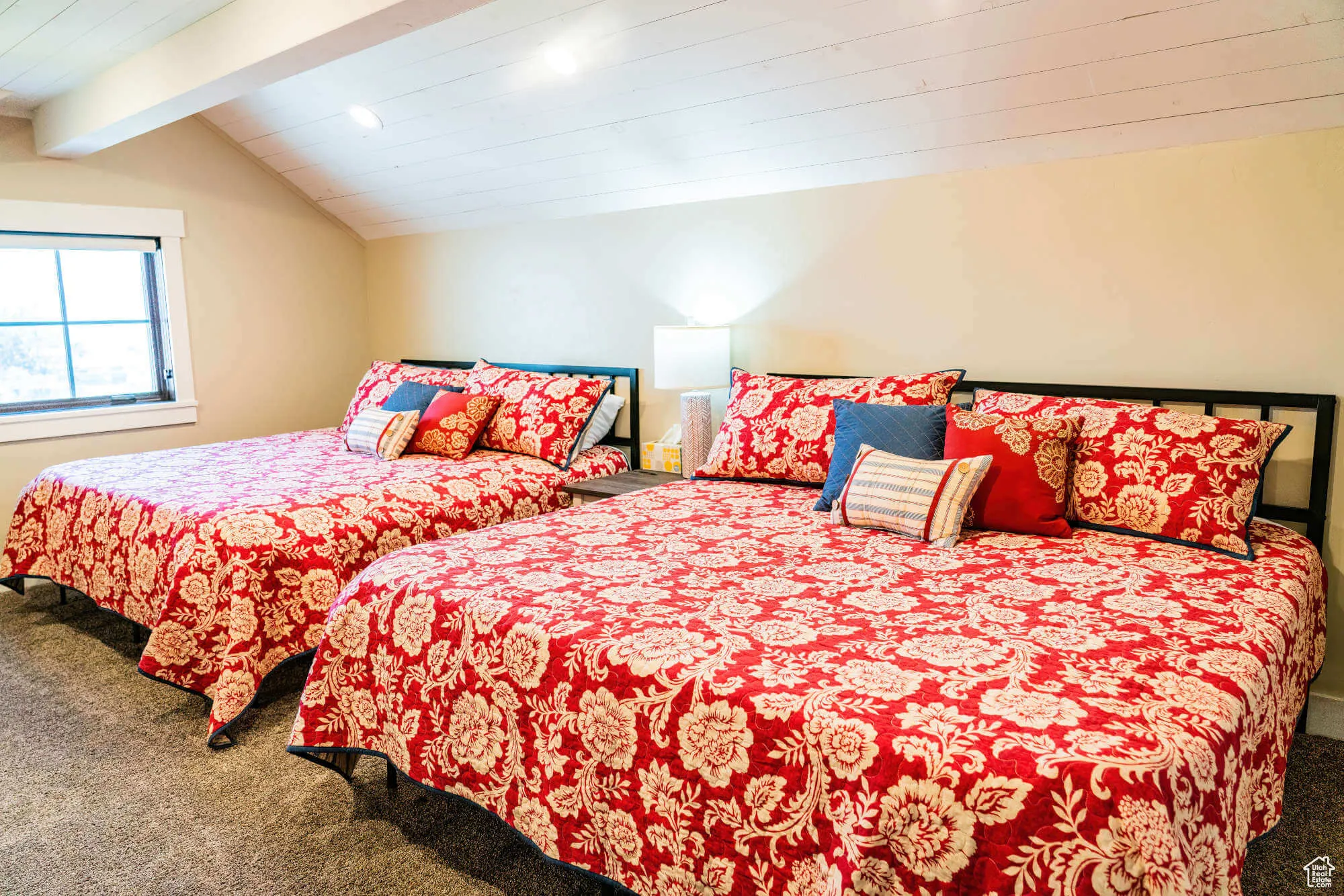 Carpeted bedroom featuring recessed lighting
