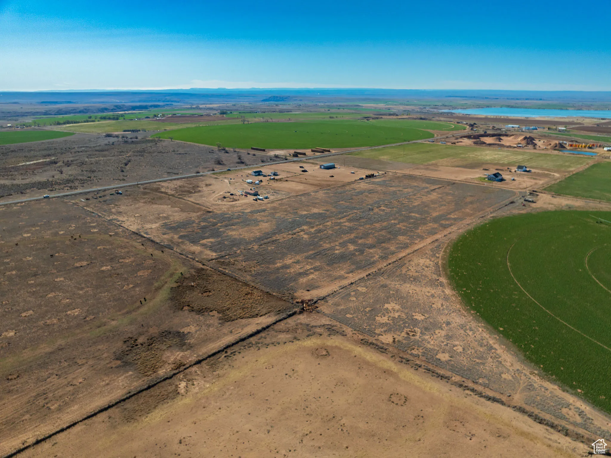 Bird's eye view of a large body of water