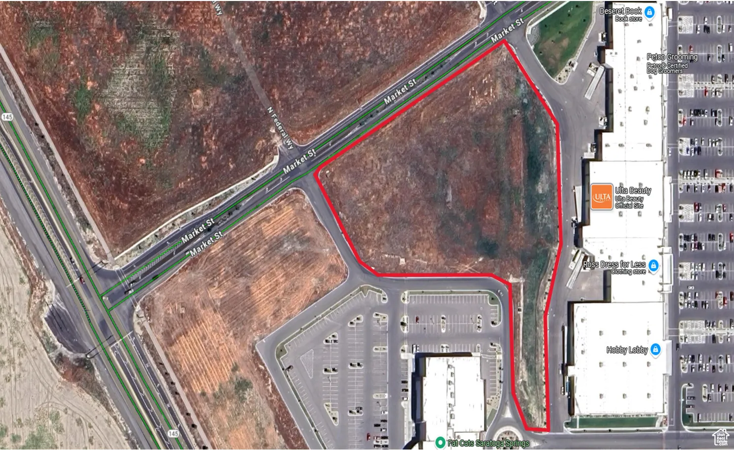 Map / location featuring property boundaries highlighted