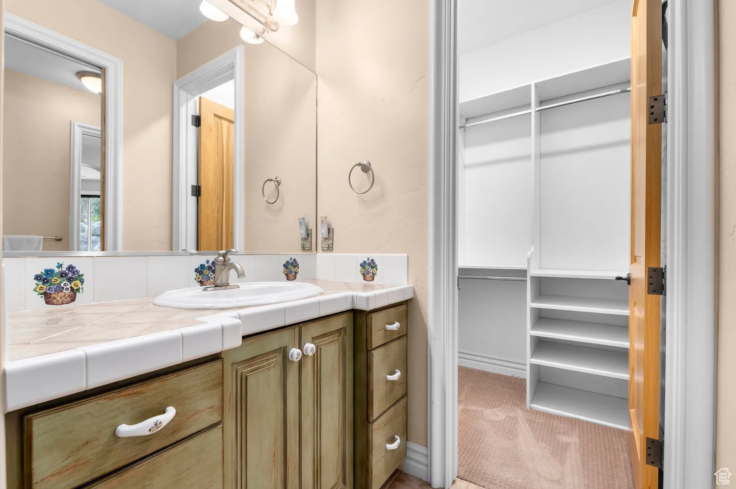 Bathroom featuring vanity