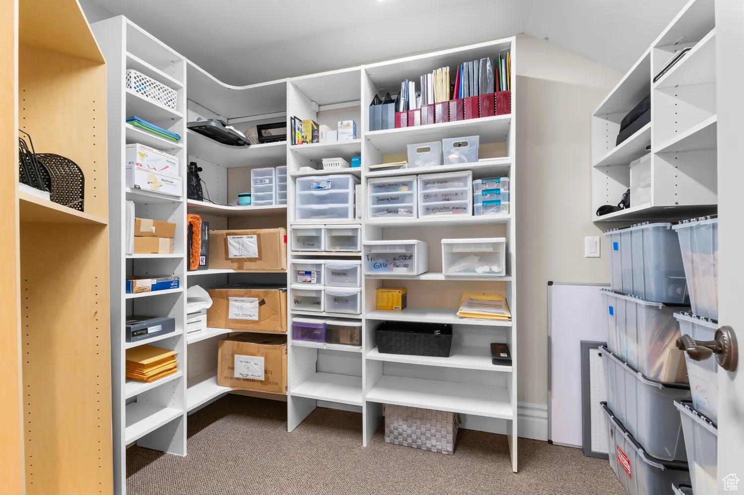 View of storage room