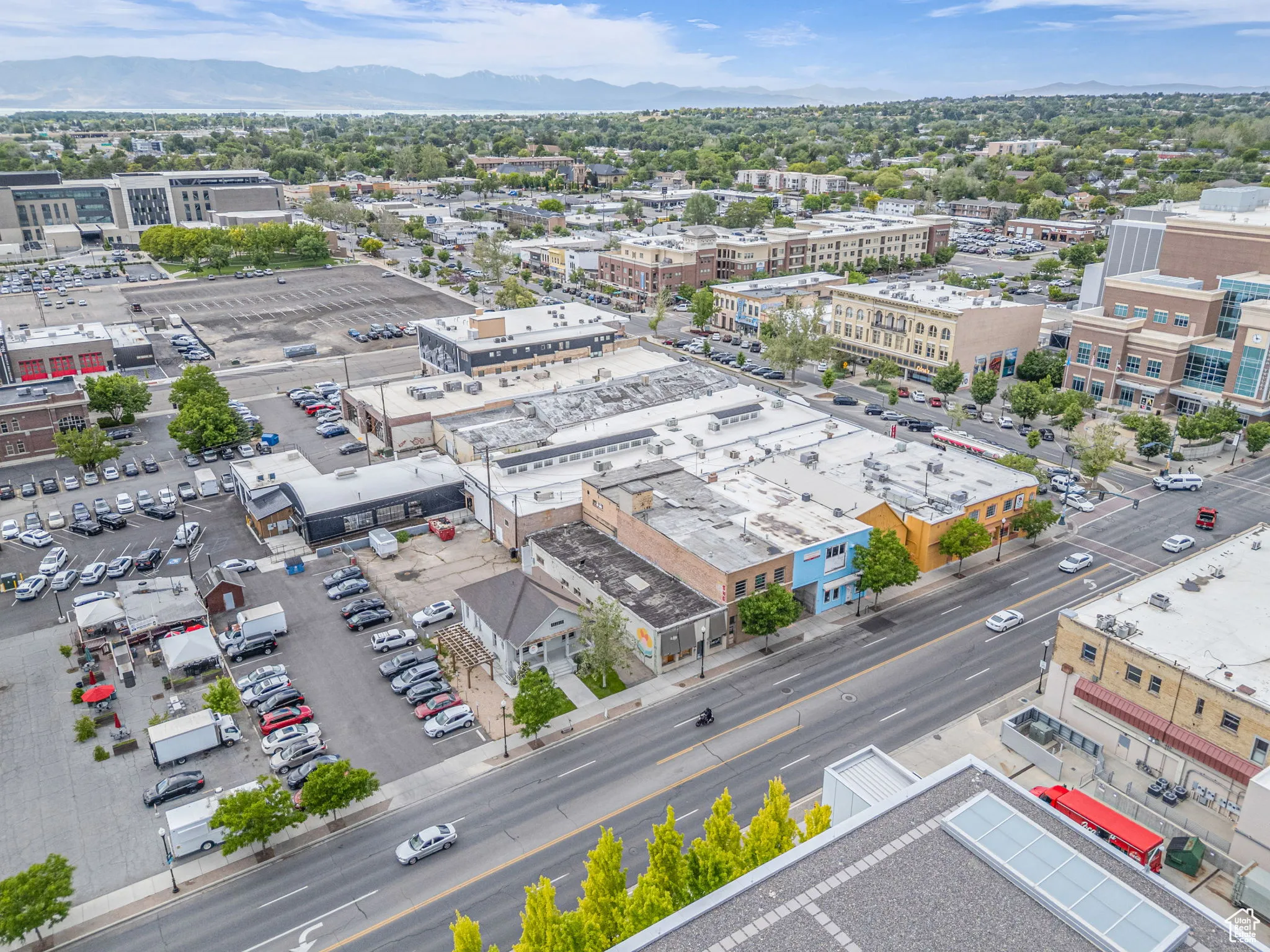Drone / aerial view of mountains