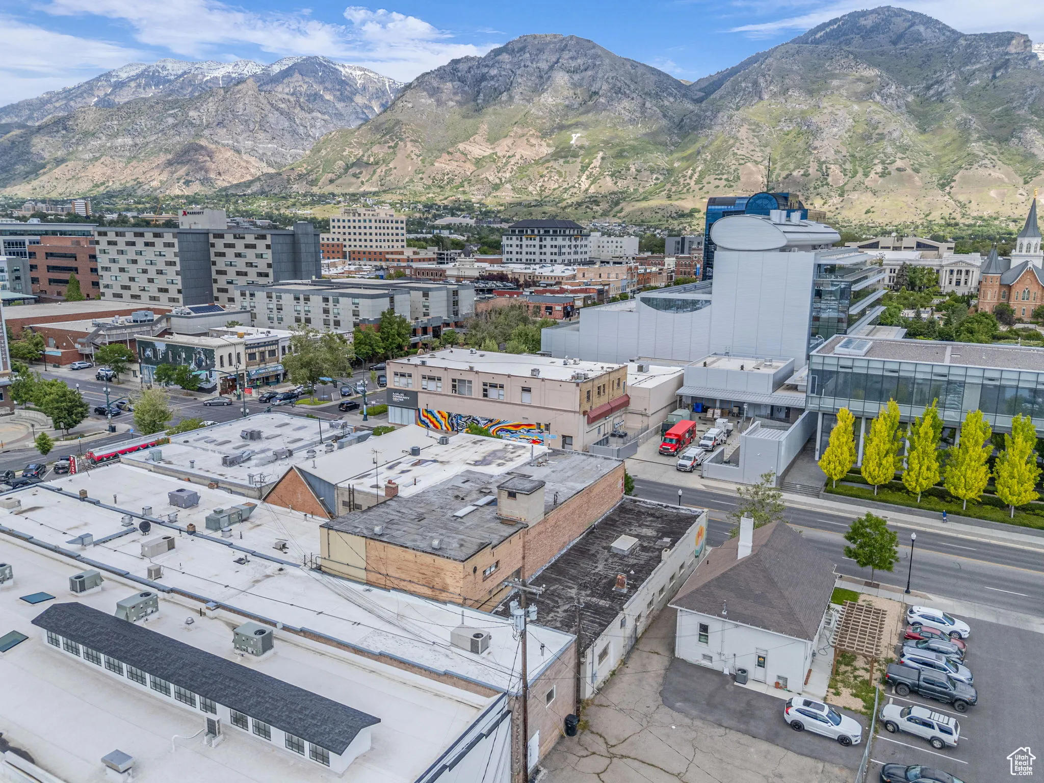 Bird's eye view of mountains