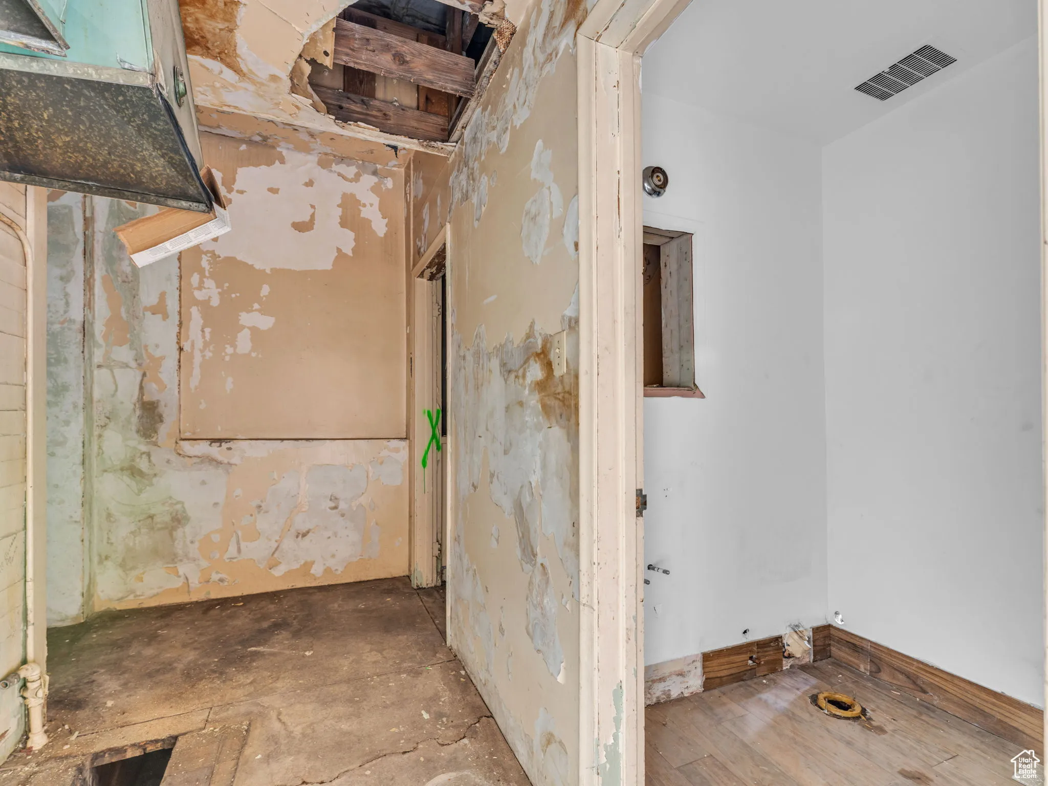 View of below grade area