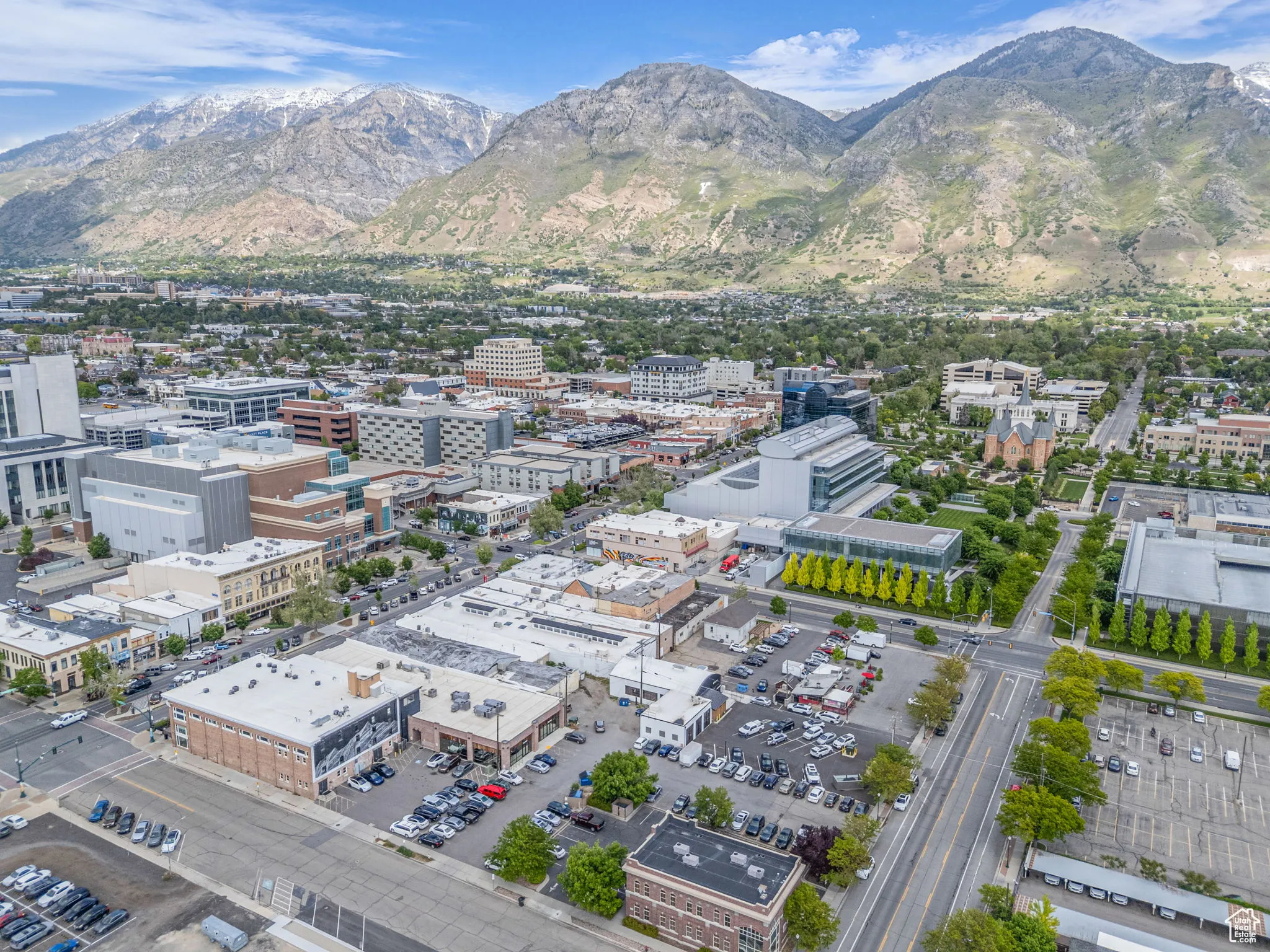Drone / aerial view of mountains