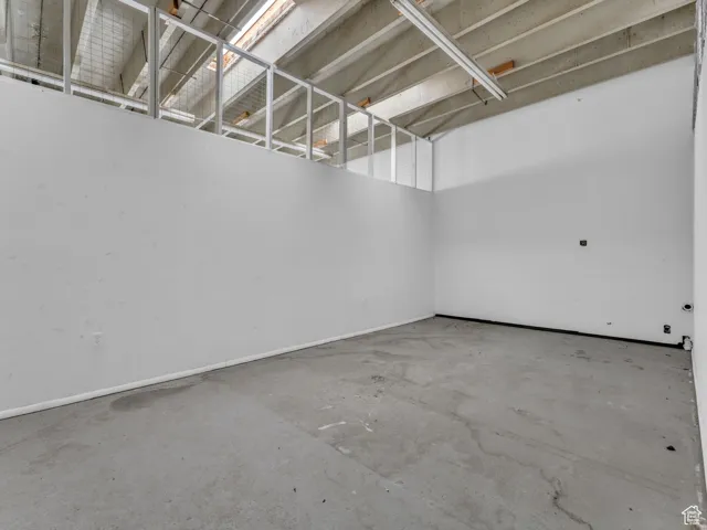 Garage with baseboards