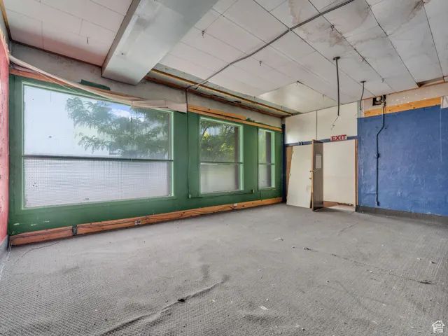 Spare room with plenty of natural light and carpet floors