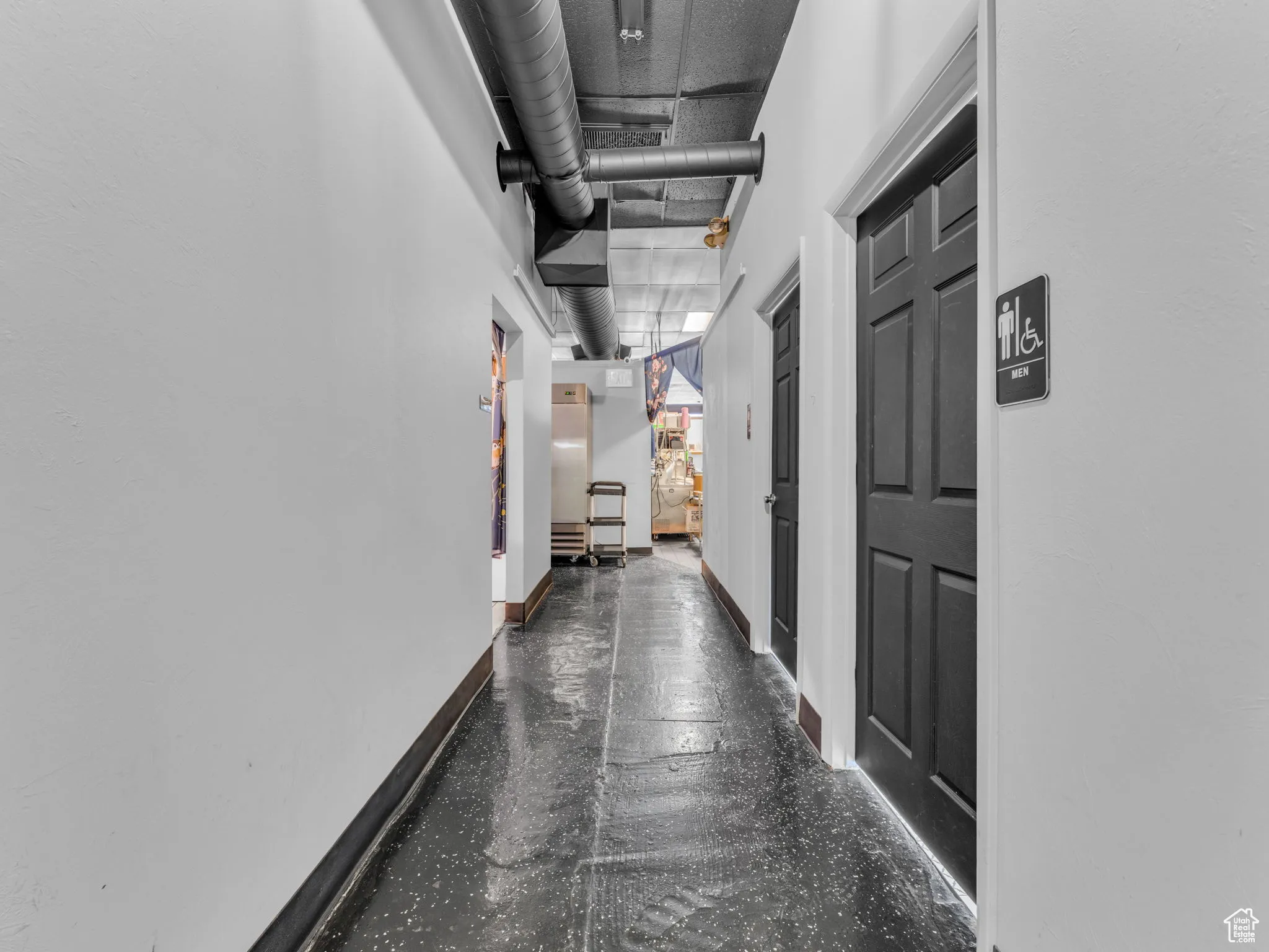 Hallway with baseboards