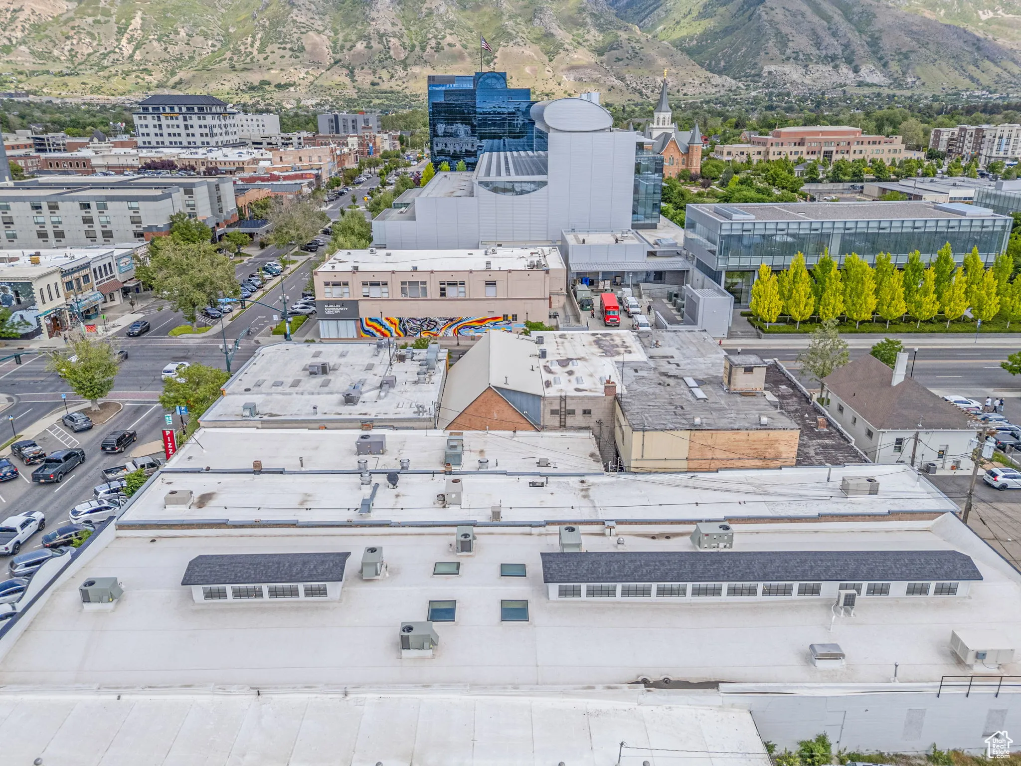 Drone / aerial view of mountains