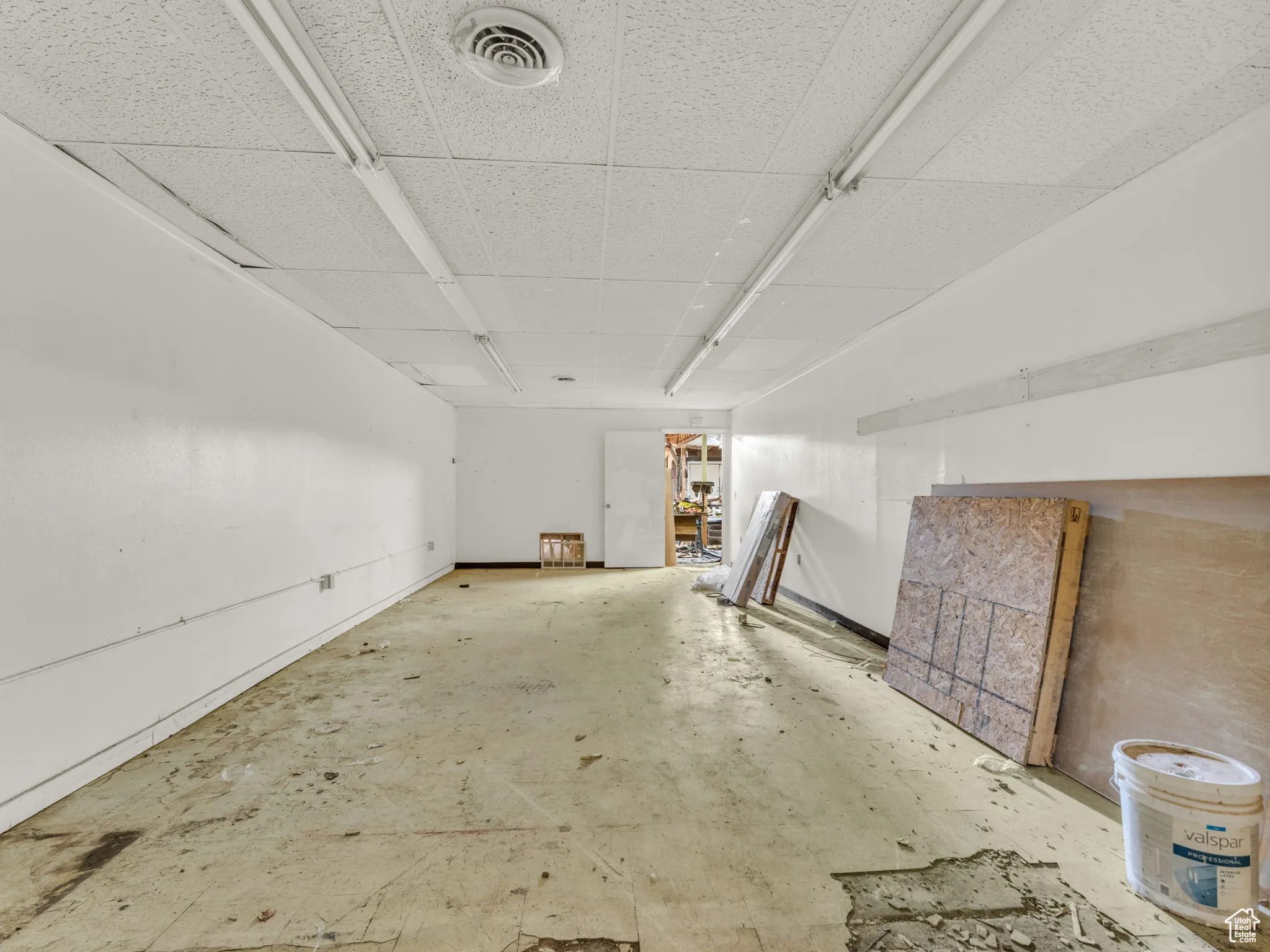 View of below grade area