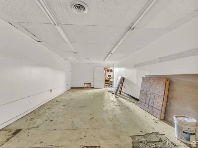 View of below grade area