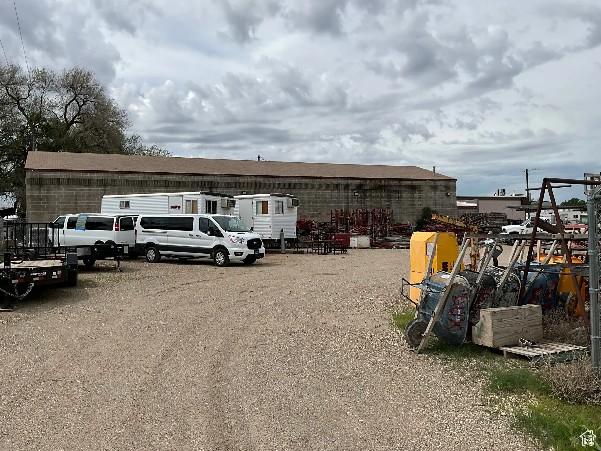 View of uncovered parking lot