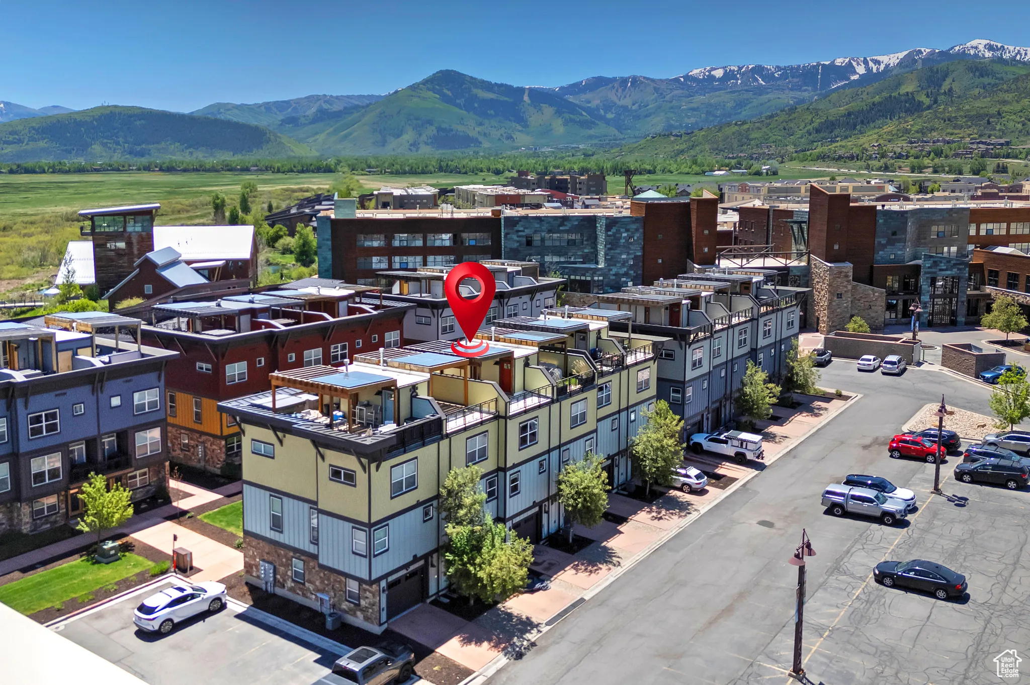 Drone / aerial view of mountains