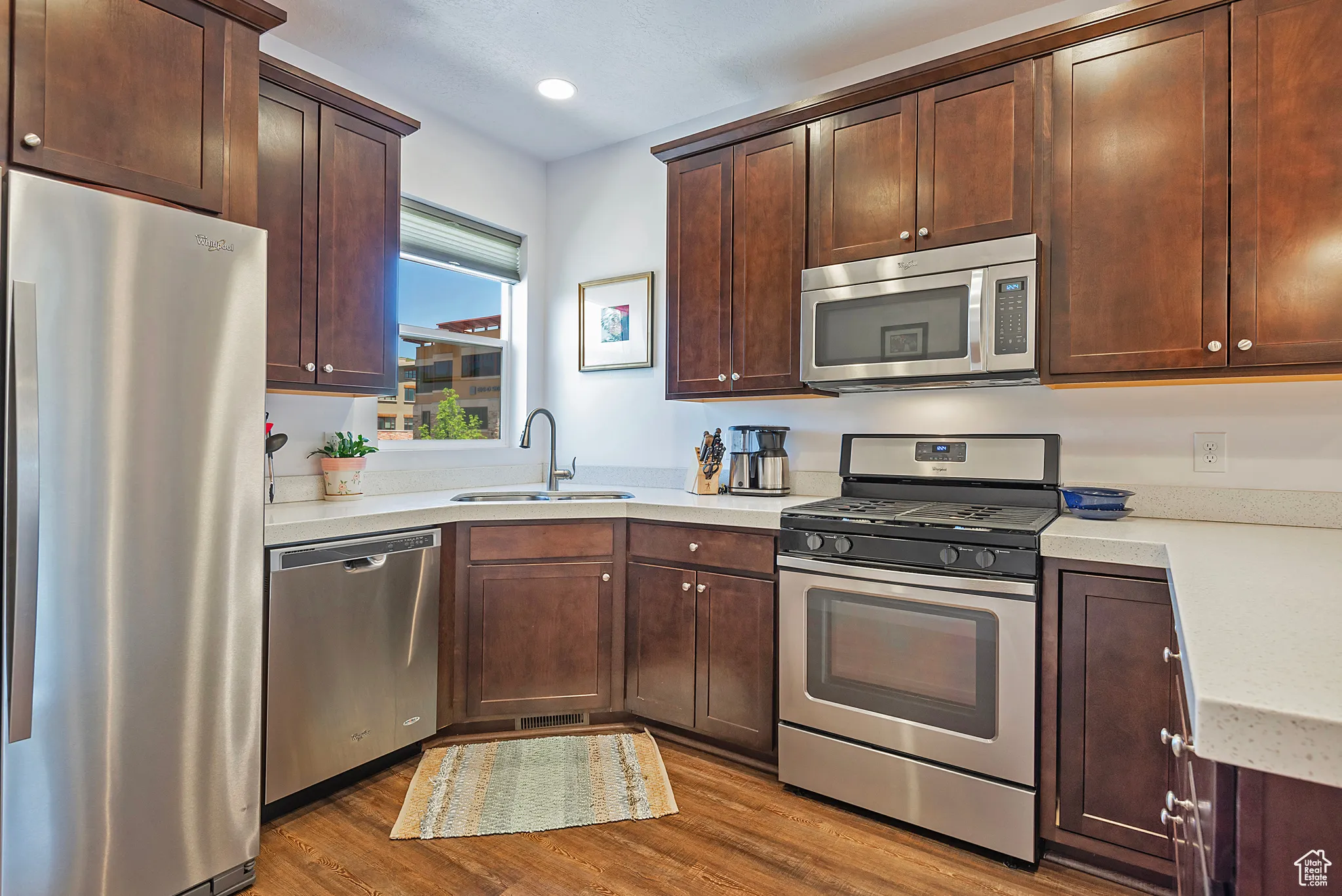 Bright Kitchen with Stainless Appliances and new Fixtures
