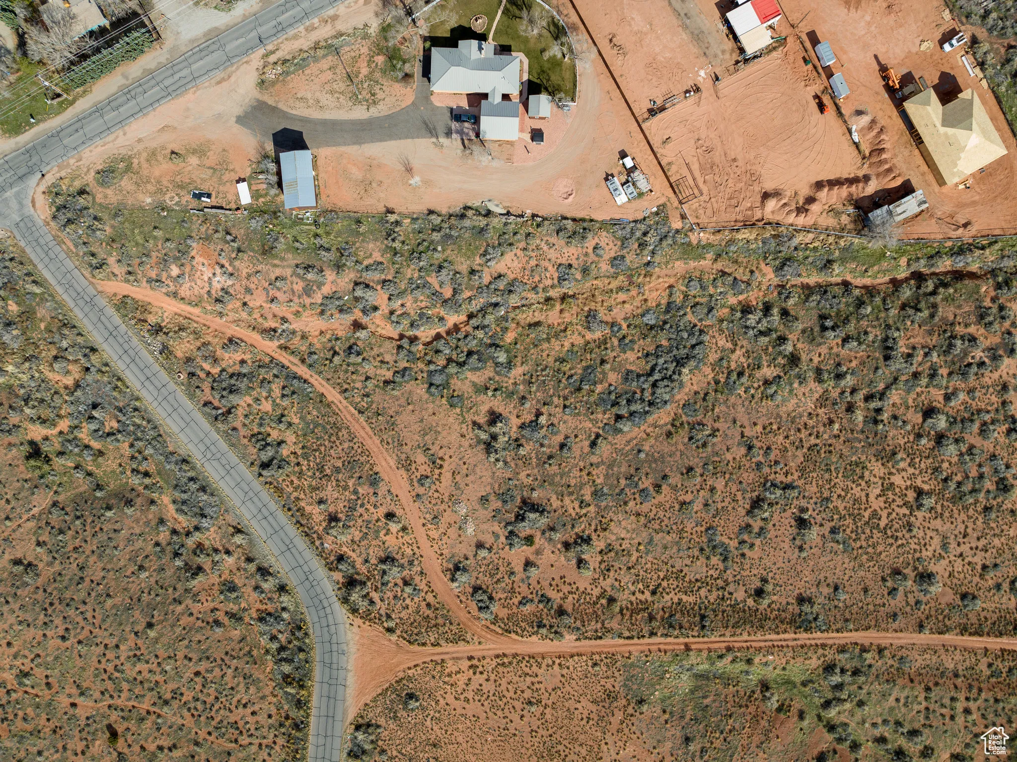 Aerial view of property and surrounding area
