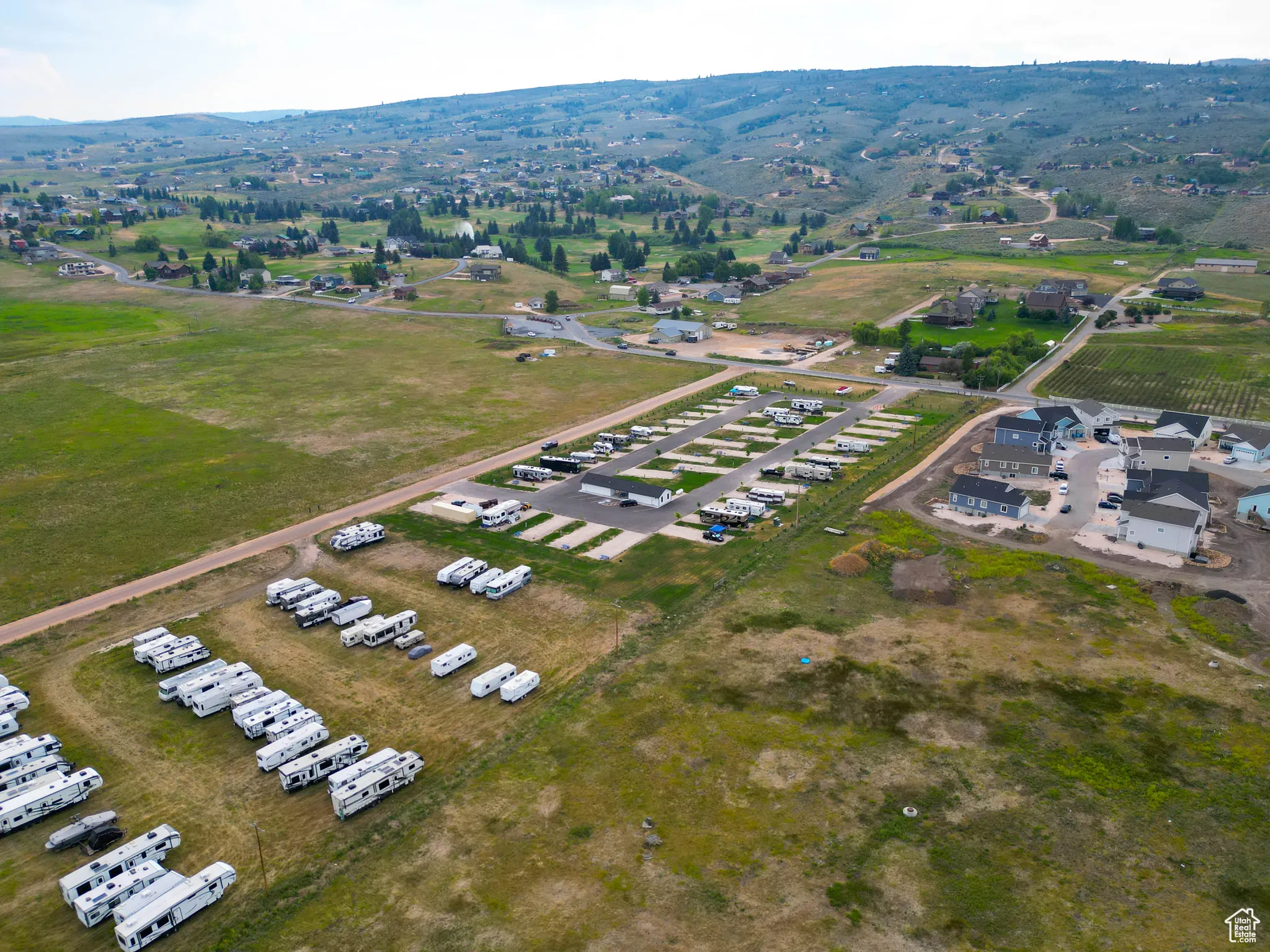 Aerial overview of property's location