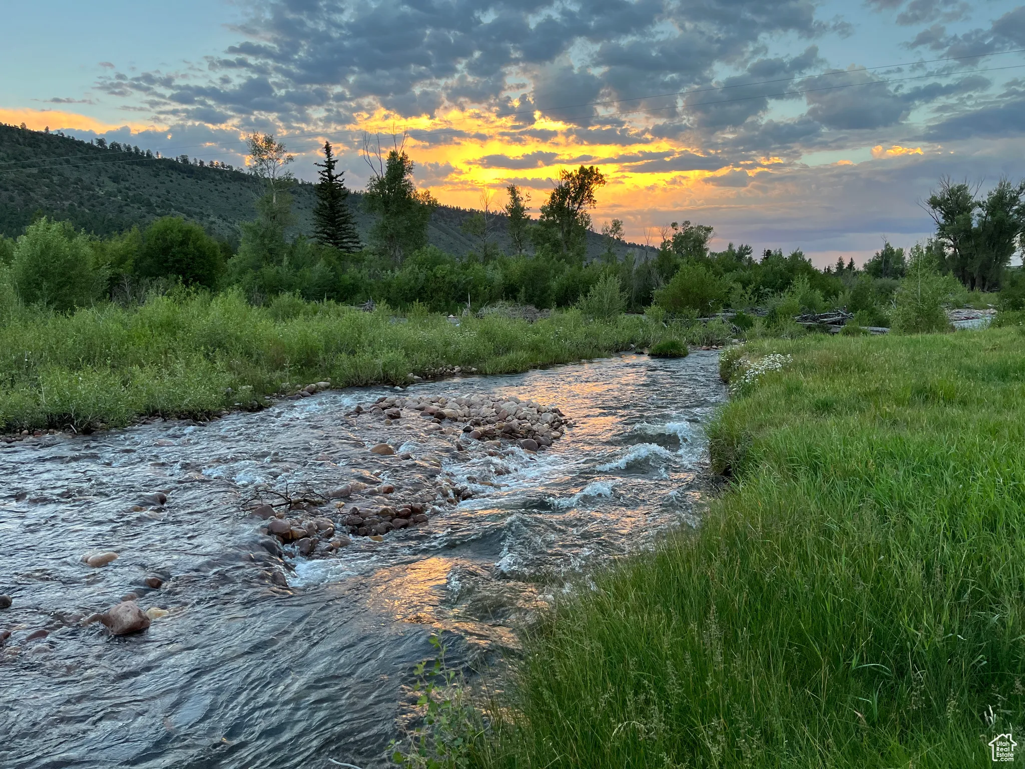 Summer Creek Sunset