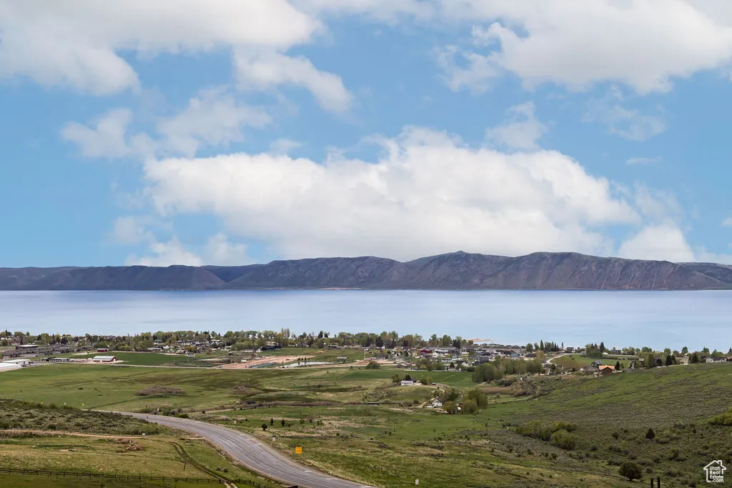 Water view with mountains