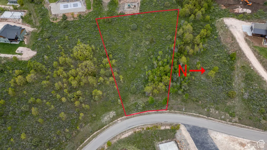 View of property location with property boundaries highlighted