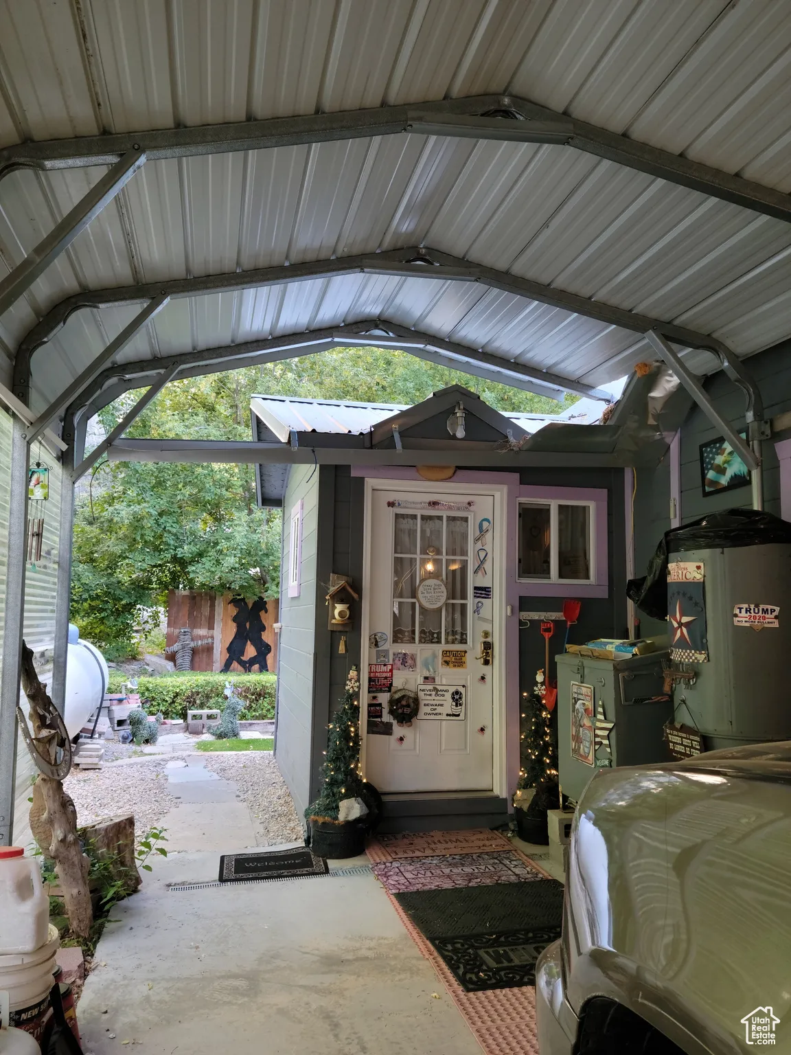 Carport and mud room entrance