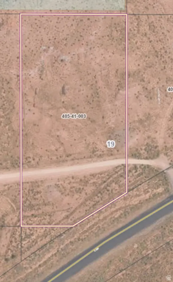 Map / location with property parcel outlined