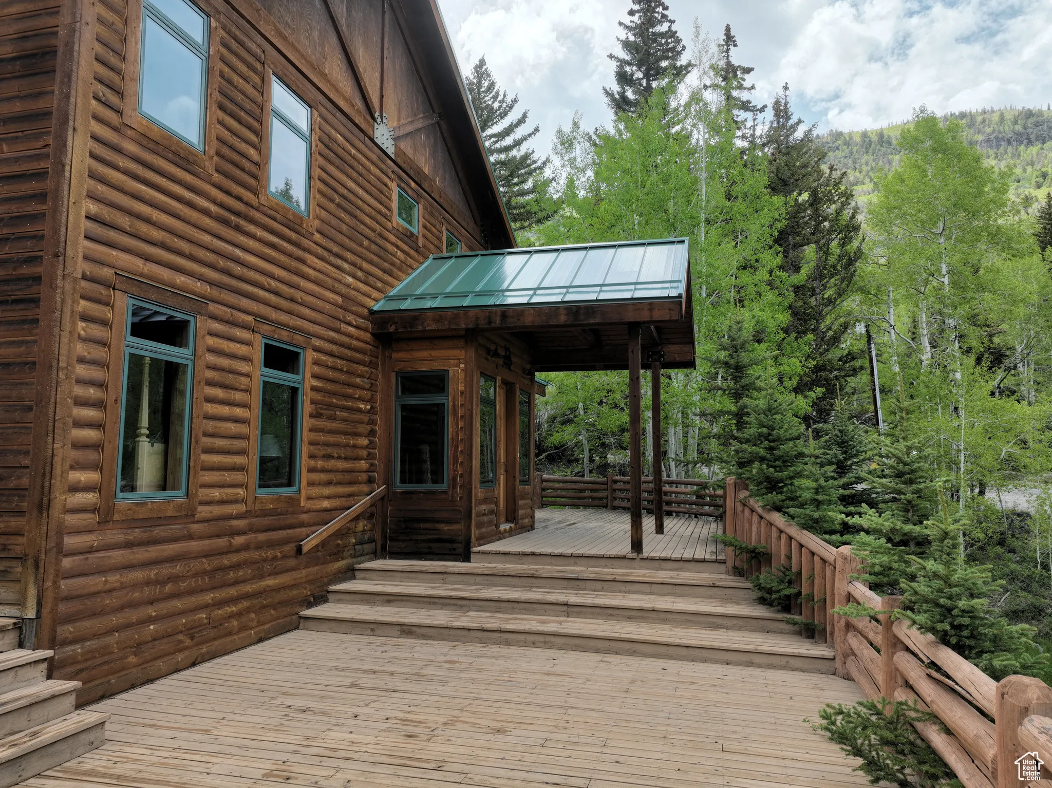 Deck with a view of trees