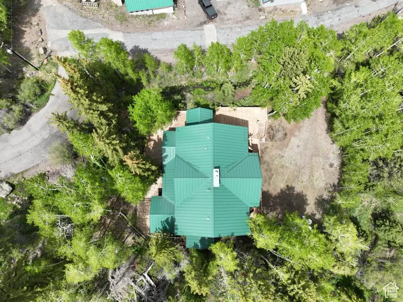View from above of property